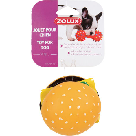 Giocattolo per cani hamburger in vinile - ZOLUX