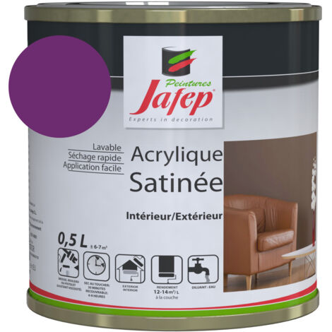 Pittura acrilica satinate viola Jafep0,5 L