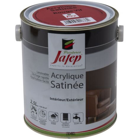 Vernice acrilica satinata rossa brillante Jafep2,5 L