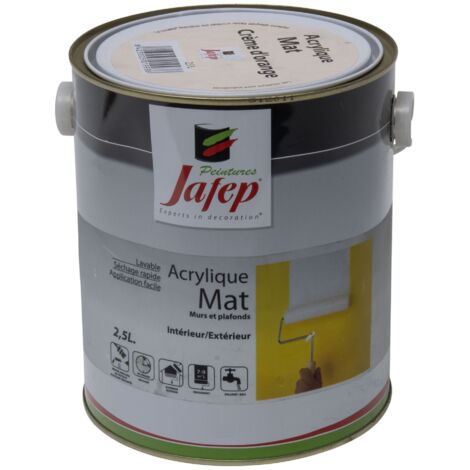Pittura acrilica opaca crema d'arancia Jafep  2,5L