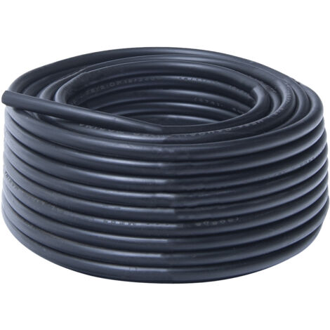 microtubo per irrigazione irrigoccia 4X6mm morbido al metro nero esterno