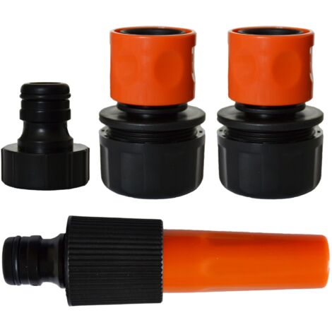 Kit di irrigazione con attacchi da 25 mm e bocchetta per rubinetto 26x34