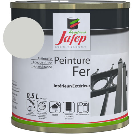 Vernice ferro antiruggine grigio metallico Jafep0,5 L