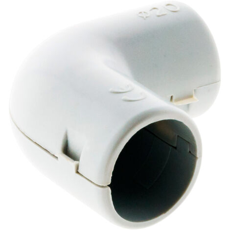 Squadra per condotti Ø 20mm grigia lotto di 3