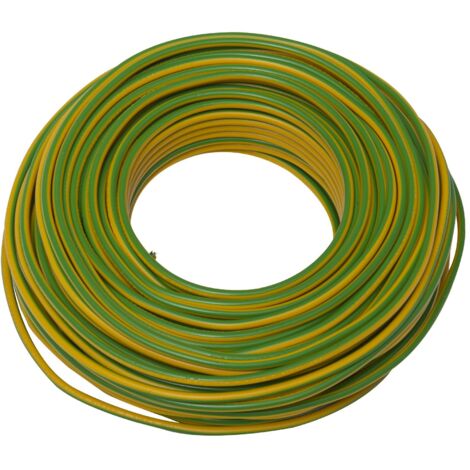 Cavo elettrico HO7V-U 1,5 mm2 giallo-verde 25 m