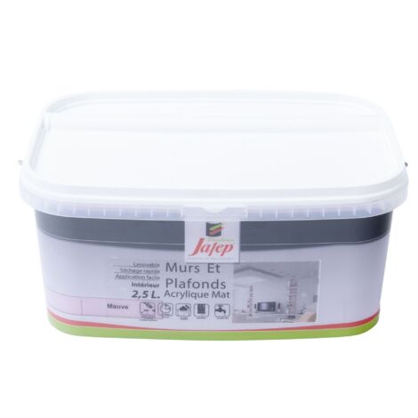 Vernice murale e plafone acrilica opaca viola  2,5L  Jafep