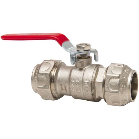 Valvola sfera ottone d25 per tubo in polietilene