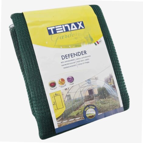 Tenax Rete Antigrandine Tessuta, Defender, 4,00 x 5 m, Verde
