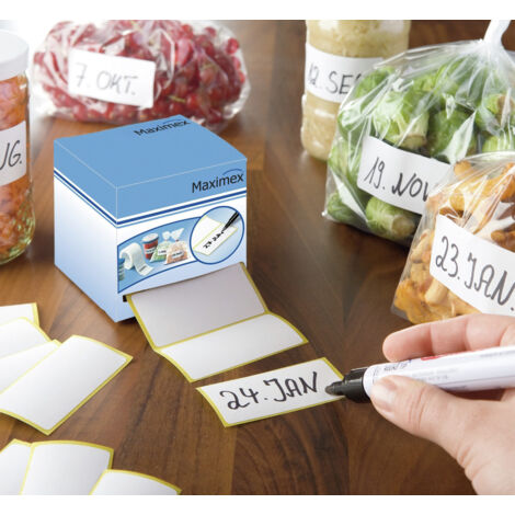 500 Etichette Adesive Per Congelatore - 25x40mm, Per Data E Contenuto, 5 Colori - Foto 2