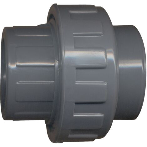 Raccordo in PVC a pressione da incollare Jardibric con ghiera Ø50mm
