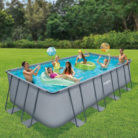 Piscina tubolare rettangolare Funsicle Oasis 5,49 x 2,74 x 1,32m (1/5)