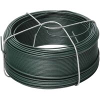 Fil di ferro plastificato verde con supporto 50m Werka Proø 0,9 mm