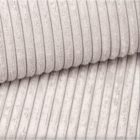 Ecksofa mit schlaffunktion und bettkasten, Eckcouch BEST stoff Poso Dicker Cord viele farben Beige L