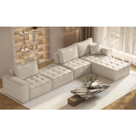 Bohoo modulare Ecke XL Champagner Rechts (1/5)