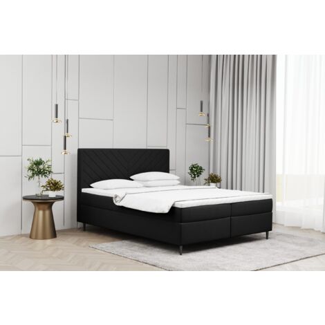Kaiser Möbel Boxspringbett mit matratze und bettkasten, Schlafbett Vero Rosa 140x200 cm (1/2)