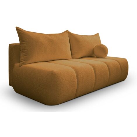 Dreisitziges Sofa PIANO mit Schlaffunktion Golden
