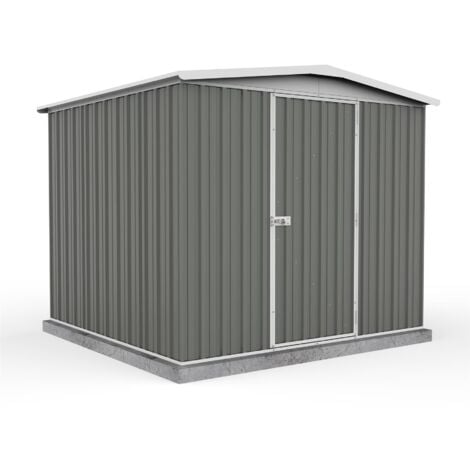 Absco Regent 2.26m x 2.18m Metal Woodland Grey Garden Storage Shed