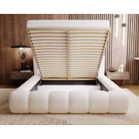 Emporius Bolonia Lit Capitonné 160x200 - Lit Bouclé 160x200 Avec Rangement Sommier A Lattes Gris Clair Anthology 15 Emporius Bolonia Lit Capitonné 160x200 - Lit Bouclé 160x200 Avec Rangement Sommier A Lattes Gris Clair Anthology 15