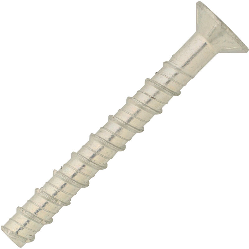 Vis béton tête fraisée acier zingué ETE option 1 BTF Ø6x140mm - Boite de 20