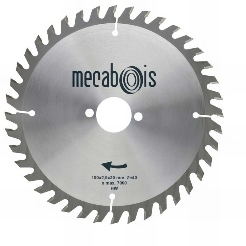 Lame carbure SILERGIE II D. 235 x 2,6 x 25 mm Z 40 Alt. - Bois/Panneaux/Plastique - 902070 - Sidamo