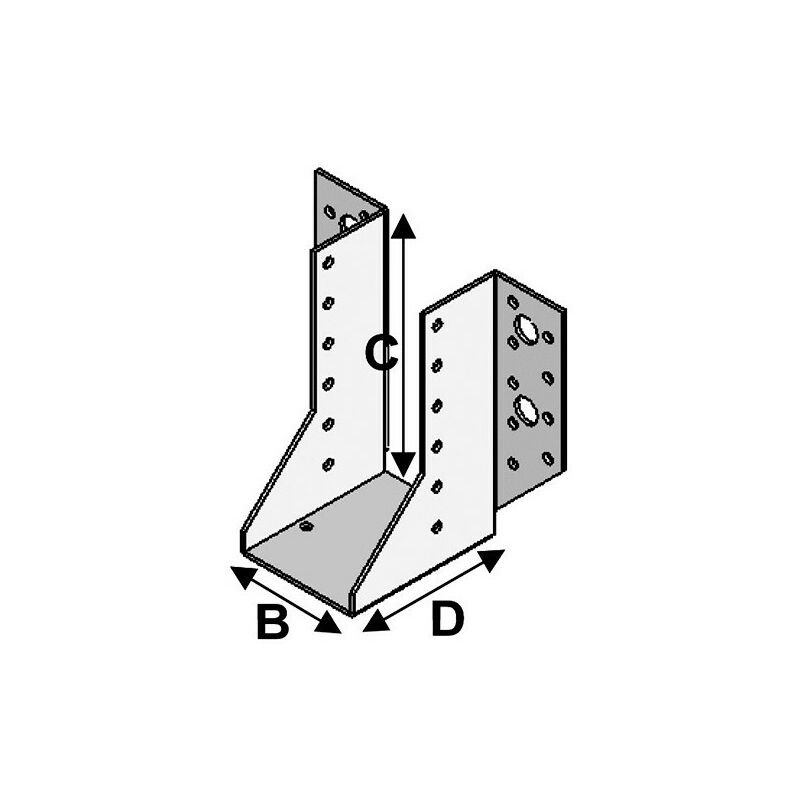 Sabot De Charpente A Ailes Exterieures P X L X H X Ep X X X Mm Fixtout