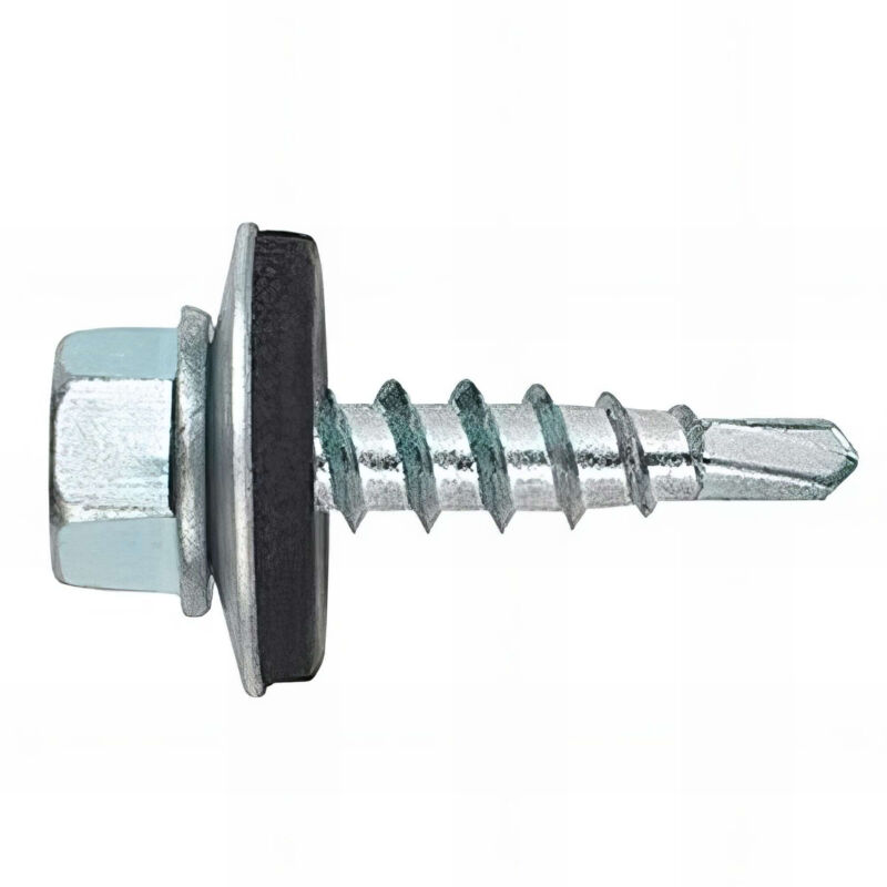 250 vis autoperceuses, tête hexagonale 8 de 4,8 x 35 mm zingué spécial bac acier - AFZN144835 - Index