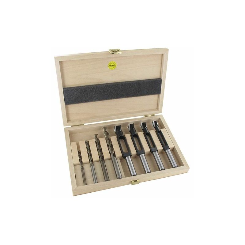 Coffret 6 Mèches à Mortaiser Hélicoïdales Leman - Diamètres 6 à 16 Mm, Pour Bois, Rotation Gauche