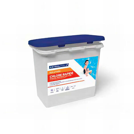 Astralpool – Chlore rapide granulés 1 kg – Désinfectant chloré pour piscine – 55% de chlore actif – Traitement choc rapide