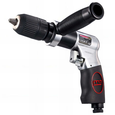 Perceuse Pneumatique Réversible AD-102 - Mandrin 10 Mm (3/8"), 1700 Tr/min - Pour Perçage Haute Précision Sur Métal, Bois, Plastique