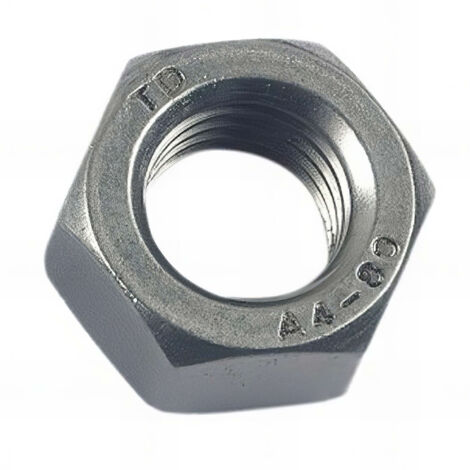 Ecrou hexagonal M16 mm INOX A4 - Boite de 50 pcs - Fixtout EHU16A4