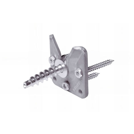 Alsafix – Connecteur invisible WALCO V60 – Fixations pour bois, acier, béton – Kit complet avec vis – Pour jonctions stables et invisibles - AL-137K102