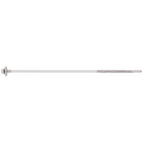 200 vis autoperceuse 5,5 / 6,3 x 285 mm P19, tête hexagonale avec rondelle estampée, pour panneaux sandwich, Inox A2 (1/2)