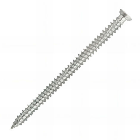 50 vis béton fixation directe spéciale huisserie, tête fraisée, TX30, zingué - 7.5 x 302 mm