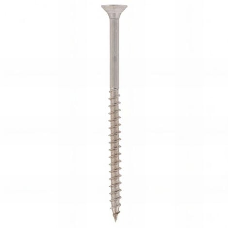 Vis bois tête fraisée Torx D. 6 x 100 mm INOX A2 - Boite de 100 pcs - Fixtout VABFX06100A2