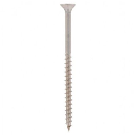 Vis bois tête fraisée Torx D. 6 x 100 mm INOX A2 - Boite de 100 pcs - Fixtout VABFX06100A2