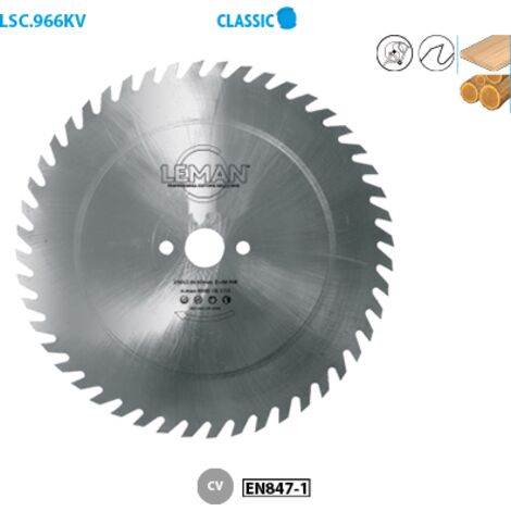 Leman – Lame de scie circulaire 315mm – Alésage 30mm – Épaisseur 3,0/1,8mm – 56 dents – Denture crochet avoyée pour coupe précise