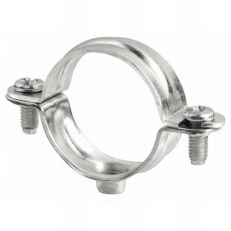 Index – Colliers métalliques légers M6 D. 50 mm – Zingué pour tubes acier, cuivre, plastique – Ouverture latérale pour montage rapide – Température de travail -30°C à +120°C (1/3)