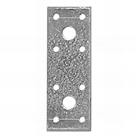 Connecteur plat galvanisé - 100 x 35 x 2,5 mm