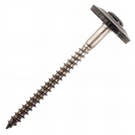 Scell-It – Lot de 100 vis étanches pour tuiles D. 4,5 mm – Longueur 25 mm – Tête ronde avec rondelle d'étanchéité – Pour bois dur