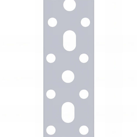 Feuillard perforé galvanisée - 25 x 1,5 mm x 25 m