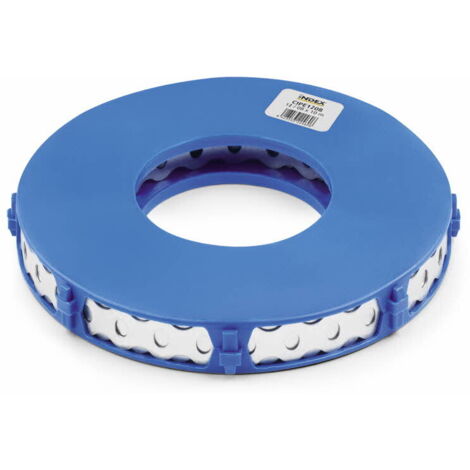 Index – Bande perforée courbée en acier inoxydable A2 10M – Résistante et flexible pour applications industrielles – Diamètre de serrage 17mm