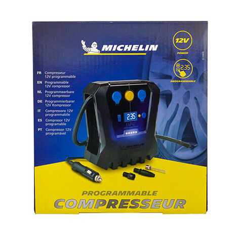 Compresseur digital programmable 12 V - 7,5 Ah - 96 W - 0,05 à 7 bars - Michelin