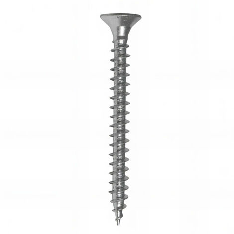 Vis bois tête fraisée Pozidriv 4,5 x 80 mm Zinguée blanc. - Boite de 250 pcs - Fixtout VAFC04508002B (1/3)
