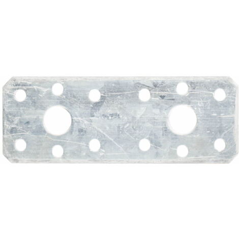Index – Boite de 50 platines pour connecteurs bois – Acier galvanisé à chaud – Dimensions 95 x 35 mm – Fixation robuste pour structures en bois (1/3)