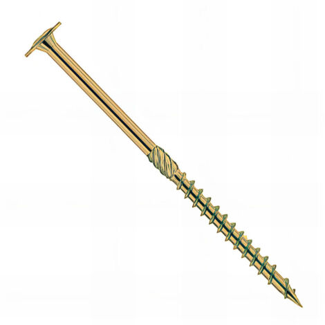 Vis bois Torx à tête bombée D.10 x 220 mm - Zingué jaune - Boîte de 50 pcs