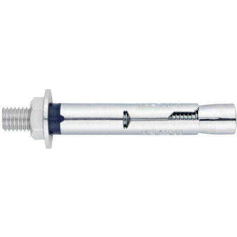 100 chevilles métalliques anti-rotation tige filetée M8 x 80 mm (D. 11 mm) acier zingué - ACHE11L - Index