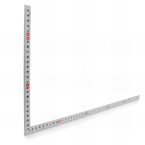 Equerre charpentier inox 500 x 250 mm Shinwa avec double graduation - MFLS - MESU10450 (1/2)