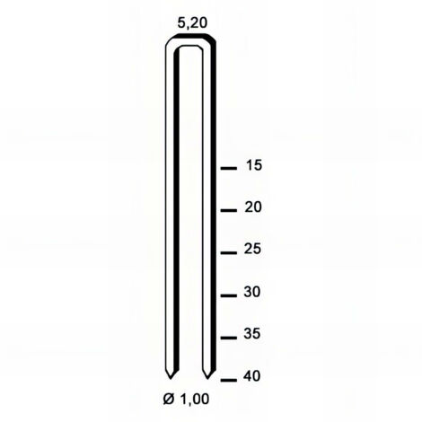 6 000 agrafes galvanisées résinées EM-30 - 5,2 x 30 x D. 1 mm - 6EM301 - Alsafix (1/2)