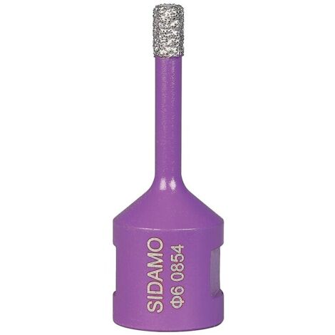 Trépan Diamant à Sec SIDAMO – M14 D.8mm LU 35mm – Pour Céramique, Grès, Granite