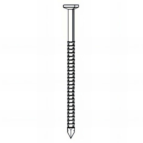 Pointe annelée INOX A4 en vrac tête plate (TP) 31/34 x 80 mm - 1 kg - TP310809 Alsafix (1/5)